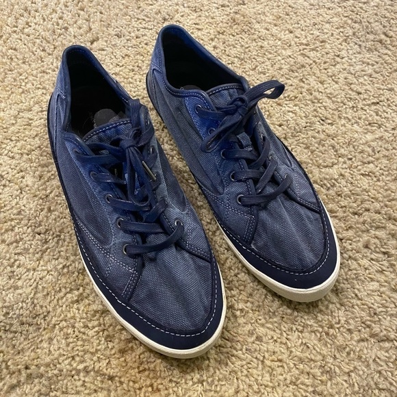JOHN VARVATOS STAR U.S.A. Men’s Star J Denim Runners Navy Size 11 Sneaker - Picture 7 of 8